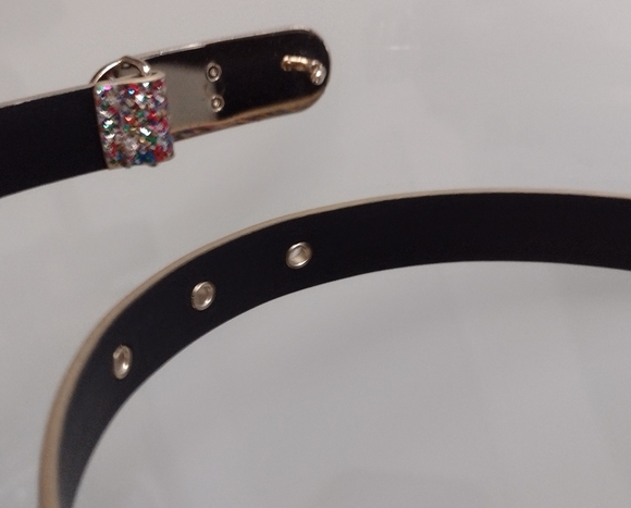 SOLD  Chanel 17K Astronaut Collection Multicolored (Glitter) Belt - Picture 9 of 15